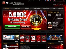 Casino Homepage Screenshot