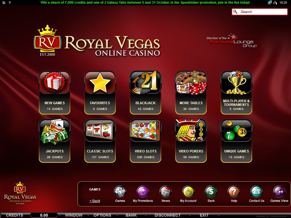 royal casino online games